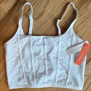 Colsie medium Ivory Lace Crop Bralette